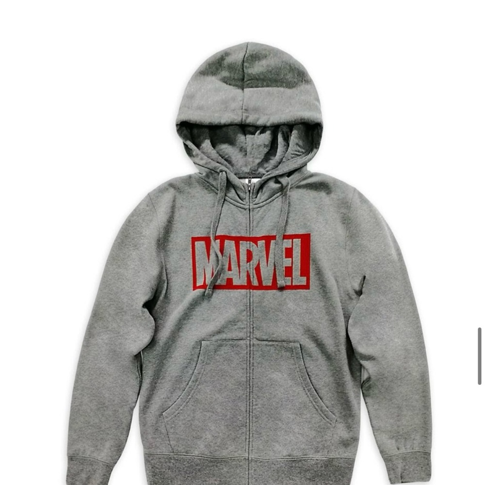 Marvel Red and Gray Logo Hoodie